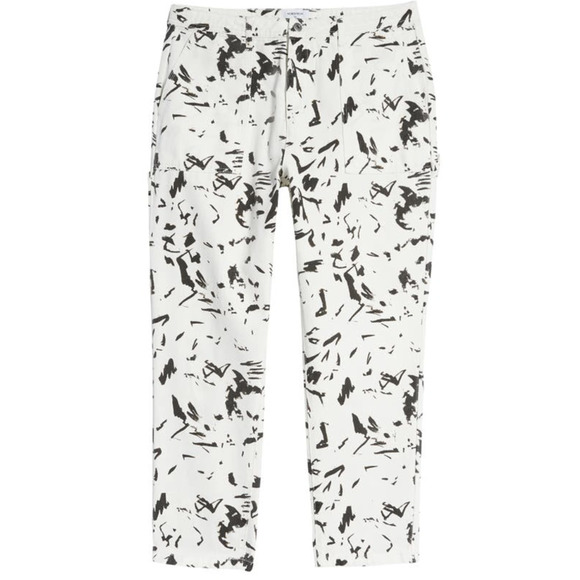 CRISTINA MARTINEZ GENDER INCLUSIVE ABSTRACT PRINT DENIM JEANS - Picture 15 of 16